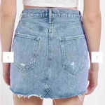 AGOLDE Quinn High Waisted Distressed Denim Mini Skirt size 29 Photo 2