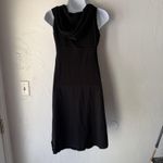 prAna Dress Womens Small Black Sleeveless Hooded Midi Casual Travel Yoga Photo 1
