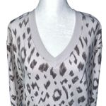 Michael Stars v-neck animal print sweatshirt small Photo 3