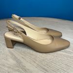 Talbots Kelsey Slingback Pumps Nude Nappa Leather Almond Toe Women’s Size 6.5 Photo 1