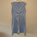 Rachel Comey  Siega Blue Checked Sheath Dress Size Large Photo 5