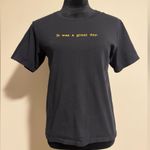 Uniqlo EUC  x Disney Black and Yellow It was a great day graphic tee size XS Photo 0