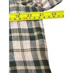 CP Shades  Tunic Top Size Medium 100% Linen Plaid Button Front Long Sleeve Shirt Photo 4