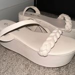 SheIn Cream Platform Wedges Photo 2