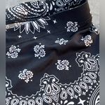See You Monday  Women's Small Black  White Bandana‎ Print Boho Hippie Leggings Photo 4
