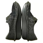 Alegria Algeria Den-435W Brenna embossed shoes flat black women slip on leather 38 (7.5) Photo 3