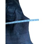 Ann Taylor Halter Dress Size 4 Ruffle Neck Black Textured Sleeveless Office Work Photo 4