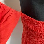 Young Fabulous and Broke Yacht Top, Smocked Puff Sleeve Off Shoulder Linen Blend Photo 3