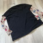 Delia*s Y2K Top butterfly tattoo long sleeve womens Black (large) kidcore punk Photo 5