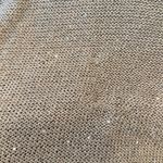 Soft Surroundings Asymmetrical Mixed Media Sweater Black/Tan with Sequins Large Photo 8