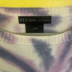 Design History  Lavender and White Knit Top Photo 2