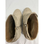 Comfortview Womans Comfort View Size 8 WW Beige Fabric Zip Wedge Ankle Boots Photo 5