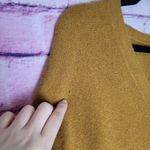 Anthropologie BY  JOY FRINGED V NECK SWEATER MUSTARD YELLOW WOOL ALPACA L Photo 3