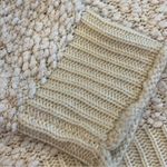 POL ANTHROPOLOGIE Hooded Oversized Cream Colored Sweatshirt with Hearts Medium Photo 8