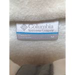 Columbia  Fleece Pullover Half Snap Benton Springs White Gray Women's Medium Warm Photo 3