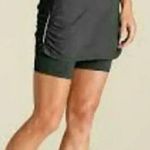 Athleta  2 in 1 Contender Skort Black Compression Short Liner Skirt Small Photo 0