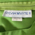 Vintage ‘80s Sylvia White Lime Green Short Sleeve Mini Dress Size XXS Photo 6