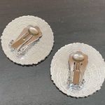 Indian Lore Genuine Copper Porcelain Enamel Inlaid Sun Face Clip On Earrings Black Photo 11