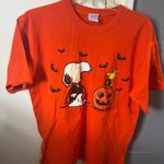 Snoopy Halloween tee Orange Size L Photo 0