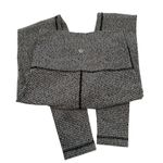 Lululemon High Times Leggings Teeny Tooth Women's 4 White Black Houndstooth Photo 10