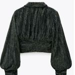 ZARA  Metallic Thread Top with Knot - Size XS - BNWT Photo 4
