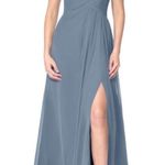 Azazie  baby blue bridesmaid prom formal dress gown size c Photo 1