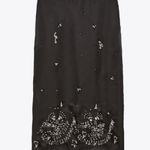 ZARA NWT  LIMITED EDITION SATIN EFFECT JEWEL TRIM SKIRT SIZE S Photo 8