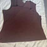 Coldwater Creek  Red Asymmetrical Sleeveless Muscle Tee Photo 0