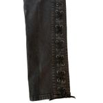 Ralph Lauren Polo  Size 28 Tompkins Skinny Lace up Coated Black‎ Jeans Photo 4