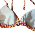 Wild Fable  Women's Geometric Print Ribbed Triangle Bikini Top - Size XXS - NWT Photo 3