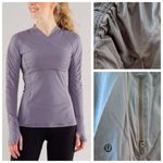 Lululemon  Athletica Run: Sunbeam Ruched Long Sleeve Pullover, Stony Grey sz. 2 Photo 2
