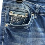 Soundgirl  Embellished Western Stretch Denim Mid Rise Bootcut Blue Jeans Size 11 Photo 3
