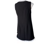 NWT, Sara Campbell Crepe Shift Dress Asymmetrical Ruffle Detail, Sz 4 Photo 7