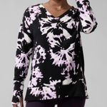 Athleta Coaster V Neck Pullover Sweatshirt Willow Elfin Purple Size Medium Photo 0