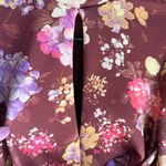 ASOS 70’s Wrap Floral Dress Mini Skirt GOGO Open Back Size 0 Keyhole Plunge Neckline Photo 5