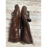 Meucci Woven Loafers Women's Size 7M Tassel Brown Leather Italian Photo 5