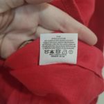 Tory Burch  Red Linen‎ Button Front Women 0 Summer Breathable Long Sleeve Top Photo 6