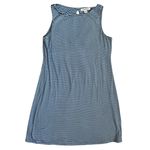 Tommy Bahama Cassia Open Back Blue Striped Jersey Knit Mini Dress Size Large Photo 3