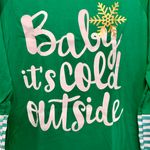 Baby It’s Cold Outside Shirt, Medium Green Photo 1