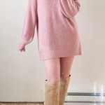 American Eagle  Outfitters AE Dusty Pink Sweater Dress / Tunic Small Photo 7