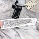 Forever 21 Raw cut flare fleece lined sweatpants Lounge Pant Light Gray M Photo 4