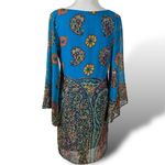 Anthropologie Vintage 90s  Uncle Frank Floral 60s 70s Style Kimono Shift Dress XS Photo 2