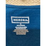 Merona Sleeveless teal top with ruffle and tie in front Photo 1