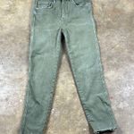Free People  Green high waisted  Ankle Cropped Jeans 
Size: 26 Photo 0