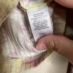 BP Womens Purple Tie Dye Ribbed Knit Long Sleeve Crop Top - Size M Photo 2