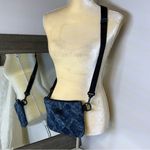 PINK - Victoria's Secret  Blue snakeskin print Crossbody Bag or belt bag Photo 6