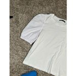 ZARA puff sleeve crop top blouse bundle cottagecore white and blue women’s S Photo 8