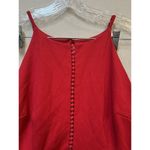 By And By Juniors Red Sleeveless Halter Style Mini Dress Fit & Flare Size 13 Photo 2
