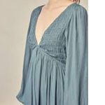 C'ISA Tie Back Babydoll Mini Dress GOTH WHIMSY FAIRY GRUNGE Size Medium M Plum Purple Photo 6