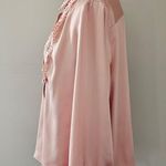 Pinkblush Ryegrass Pink Blush Crochet Bib Satin Button Down Size XL Photo 2